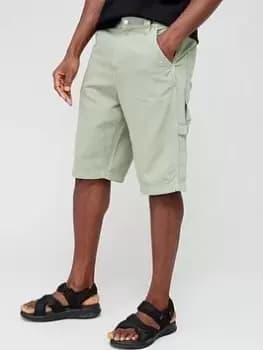Tommy Jeans Aiden Carpenter Short, Light Green, Size 30, Men