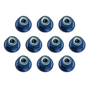 Team Associated Factory Team Blue 3mm Locknut (Pack of 10)