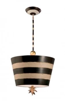 1 Light Ceiling Pendant Black, Cream, E27