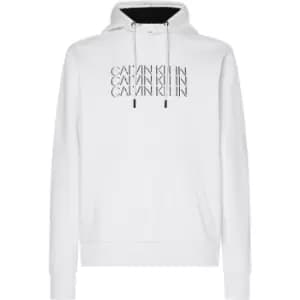 Calvin Klein Triple Logo Hoody - White