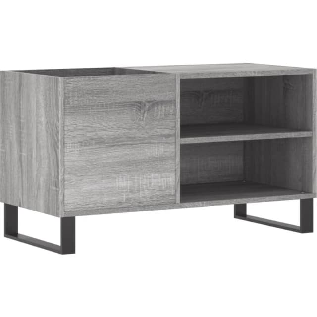 VIDAXL Record Cabinet Grey Sonoma 85x38x48cm Engineered Wood Vidaxl 8720845877255