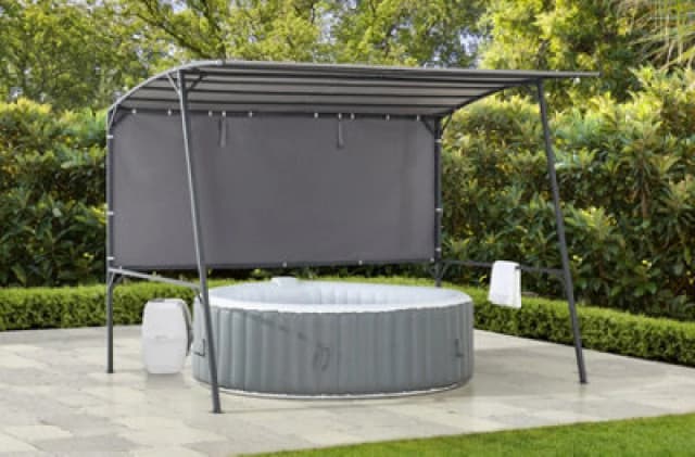 Sunjoy Outdoor Fabric Jacuzzi Pergola Vodno - 284Cm X 220Cm, Gray