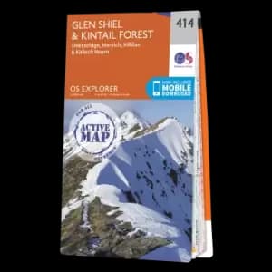 Map of Glen Shiel & Kintail Forest