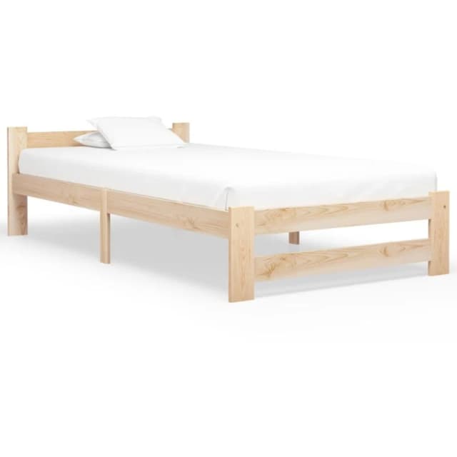 VIDAXL Bed Frame without Mattress Solid Pine Wood 100x200cm Vidaxl 8720286289754