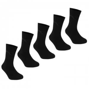 Slazenger Crew Socks 5 Pack Childs - Dark Asst