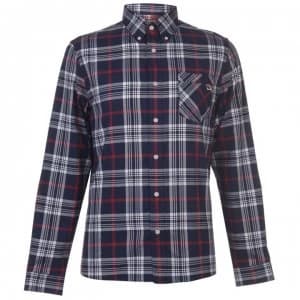 Pretty Green Check Shirt - Navy