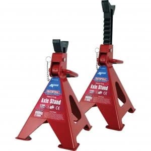 Faithfull Axle Stands Quick Release Ratchet Ajustment 6 Tonne