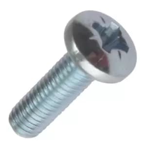 Machine Screw Pozi Pan Head Bright Zinc Plated M5 50mm Pack of 100