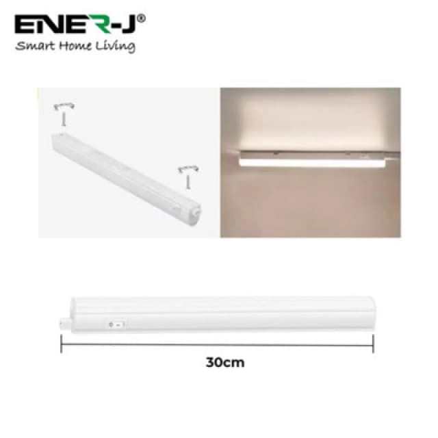 Ener-J Ener - J T5 LED Linear Batten Light 120Cm Pack Of 2 Cct Switchable 20W