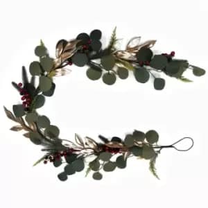 The Spirit Of Christmas Rattan Garland 31 - Green