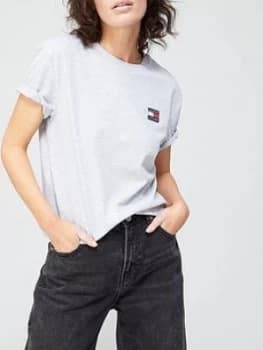 Tommy Jeans Tommy Badge T-Shirt - Grey