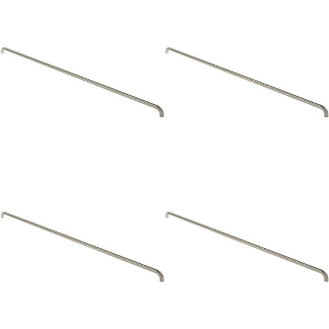 Loops 4x Round D Bar Pull Handle 1830 x 30mm 1800mm Fixing Centres Satin Steel Metallics unisex