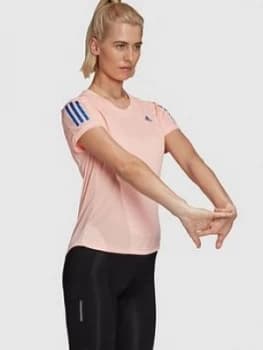 adidas Own The Run Response Tee - Coral Size M Women