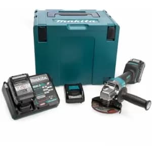 Makita GA013G 40v Max XGT Cordless Angle Grinder 125mm 2 x 2.5ah Li-ion Charger Case