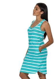 Regatta Blue 'Felixia' Curved Neckline Sleevless Dress - 8