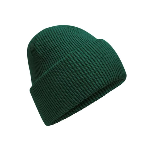 Beechfield Beechfield Men Classic Deep Cuffed Beanie in Bottle Green Bottle Green One Size Male 5063425806782