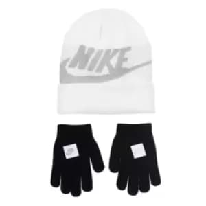 Nike Hat and Glove Set Infants - White