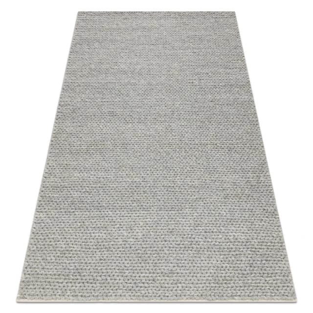 RugsX Wool Carpet Tahar 99004G Grey - Hand-Woven Loop, Uniform 90X150 Cm