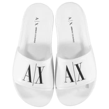 Armani Exchange Sliders White Size 37 Women