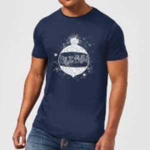 Harry Potter Yule Ball Baubel Mens Christmas T-Shirt - Navy - XXL