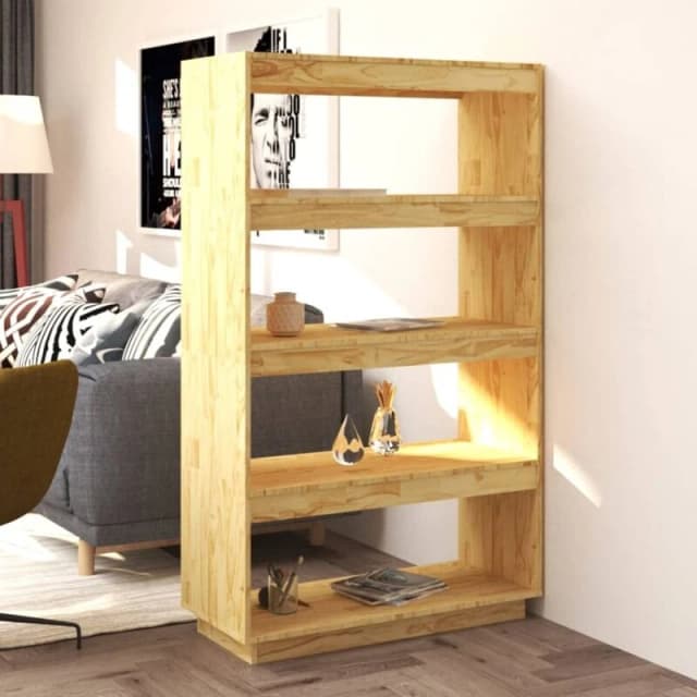 VIDAXL Book Cabinet/Room Divider 80x35x135cm Solid Pinewood vidaXL 8720286816202