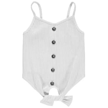 Firetrap Button Vest Top Junior Girls - Sky