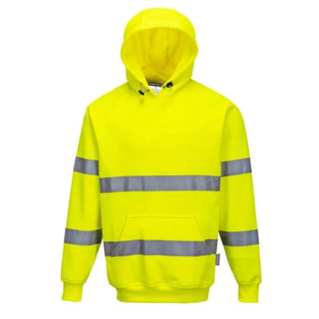 Portwest Class 3 Hi Vis Hooded Sweatshirt B304YER4XL Colour: Yellow