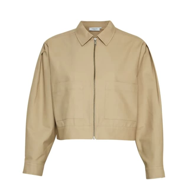 moss copenhagen Womens jacket Moss Copenhagen Josefine Beige Female XS/S