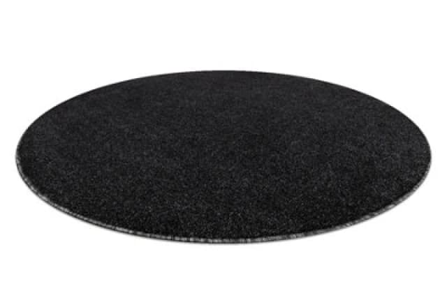 RugsX Eton Plus Circle Carpet Melange Anthracite / Silver Circle 100 Cm