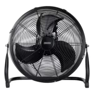 Zanussi ZNGF1621B 16" High Velocity Floor Fan - Black
