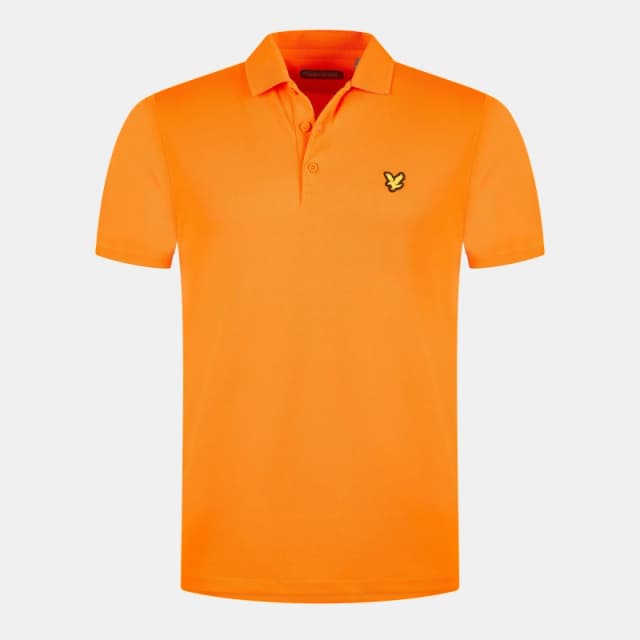 Lyle and Scott LS Golf Tech Polo Shirt - Orange Orange XS