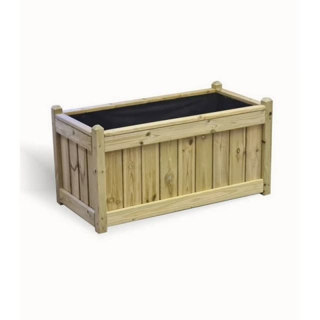 Churnet Valley Garden Furniture Ltd Elegant Rectangular Trough Planter - Minimal Assembly Required in Brown Brown Unisex
