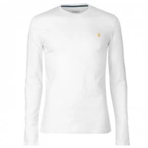 Farah Sport Robins Long Sleeve T Shirt - White