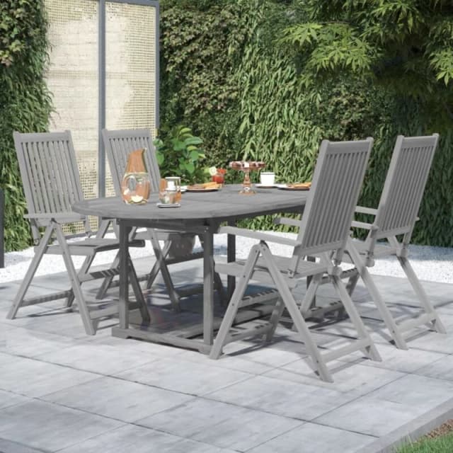 VIDAXL 5 Piece Garden Dining Set Solid Wood Acacia Vidaxl 8720286562239