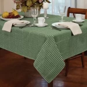 Tablecloths Gingham Tablecloth Green 60 Round - Green - Alan Symonds