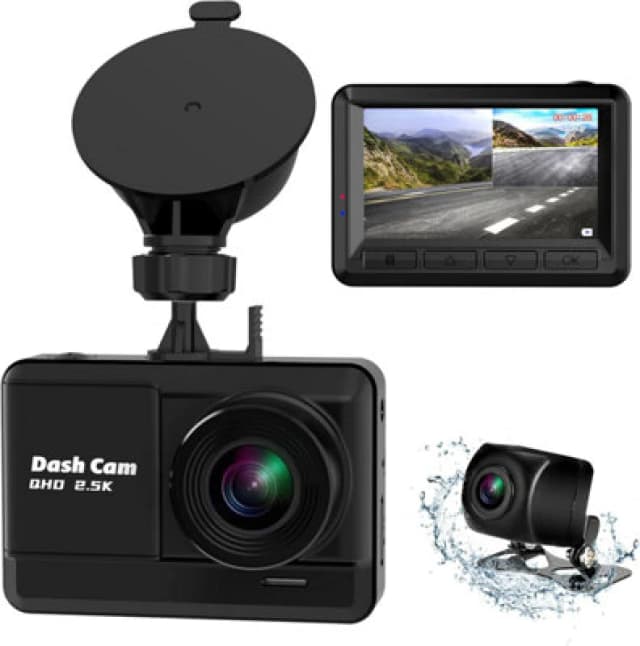 Orskey Q5 Dash Camera With Rear Camera Black