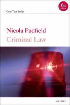 Criminal Law by Nicola Padfield Paperback