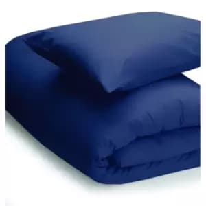 Easy Care Minimum Iron Duvet Cover Double Navy
