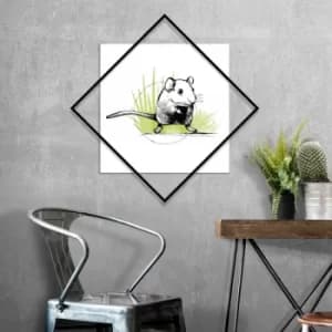 Mini Mini Multicolor Decorative MDF Painting