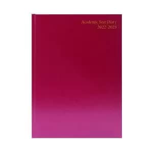 Academic Diary Week To View A5 Burgundy 2022-2023 KF3A5ABG22