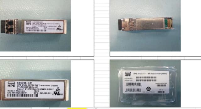 HPE *Non Cancellable/Non Returnable (NCNR)* TRANSCEIVER 25GB SFP28 SR