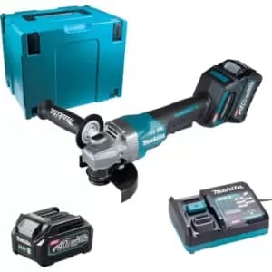 Makita GA013G 40v Max XGT Cordless Brushless Angle Grinder 125mm 2 x 2.5ah Li-ion Charger Case