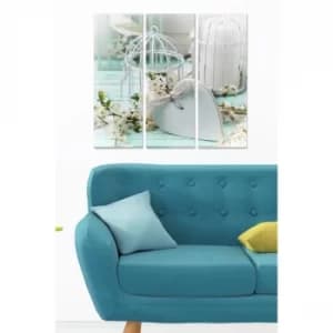 MDF7413191 Multicolor Decorative MDF Painting (3 Pieces)