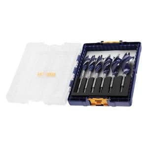 IRWIN Blue Groove 6X Wood Bit Set, 6 Piece
