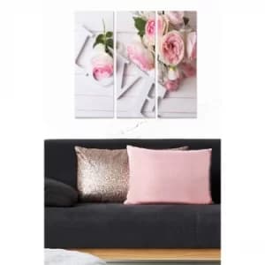 MDF9181416 Multicolor Decorative MDF Painting (3 Pieces)