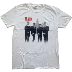 The Beatles - In Liverpool Unisex Large T-Shirt - White