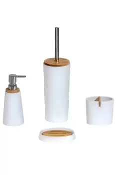 'Sonata' White Collection 4 Piece Bathroom Set