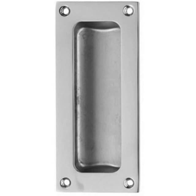 Loops Recessed Sliding Door Flush Pull 102 x 45mm 10.5mm Depth Polished Chrome Multi unisex