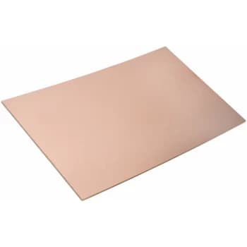 R-tech - 341026 Copper Clad Single Sided FR2 Epoxy Paper 100 x 160mm