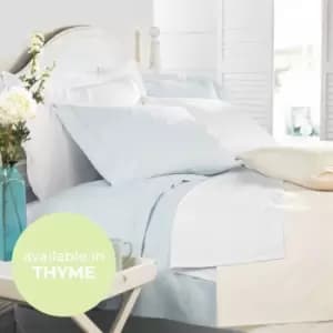 400 Count Egyptian Cotton Flat Sheet - Size: Double - Green